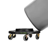 Alpine Industries 32 Gallon Trash Can Dolly, 32 Gallon, Black