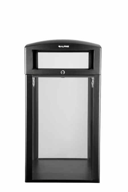 40-Gallon, DHS-Compliant, Waste Receptacle with Transparent Panel’s
