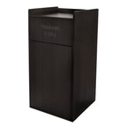 40 Gallon Wood Receptacle Enclosure with Drop Hole and Tray Shelf