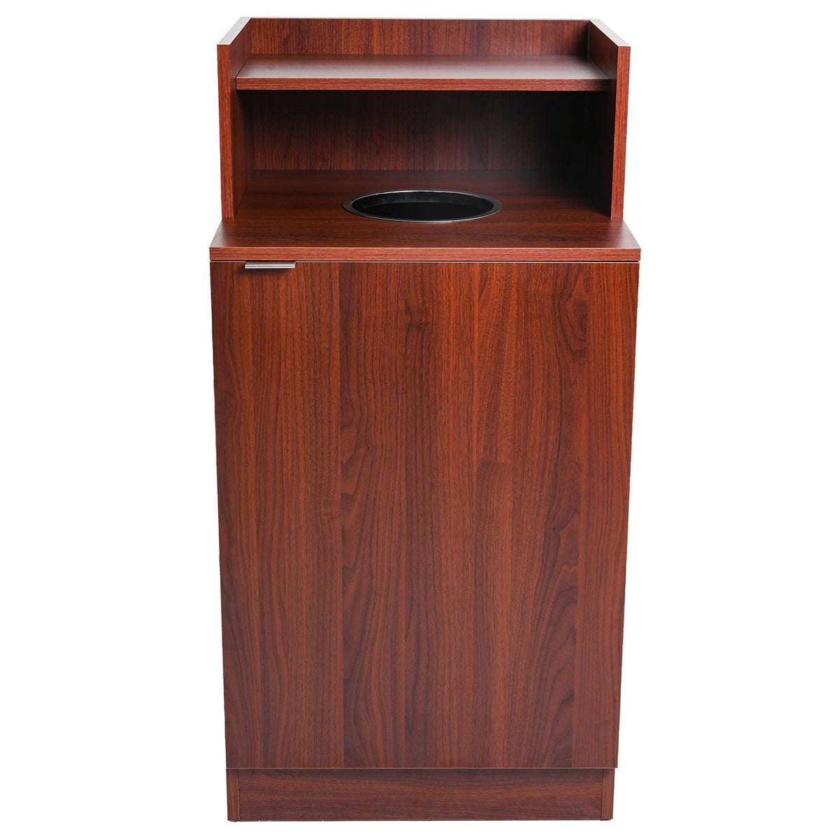 Alpine Mahogany Wooden Waste Receptacle – Drop Hole