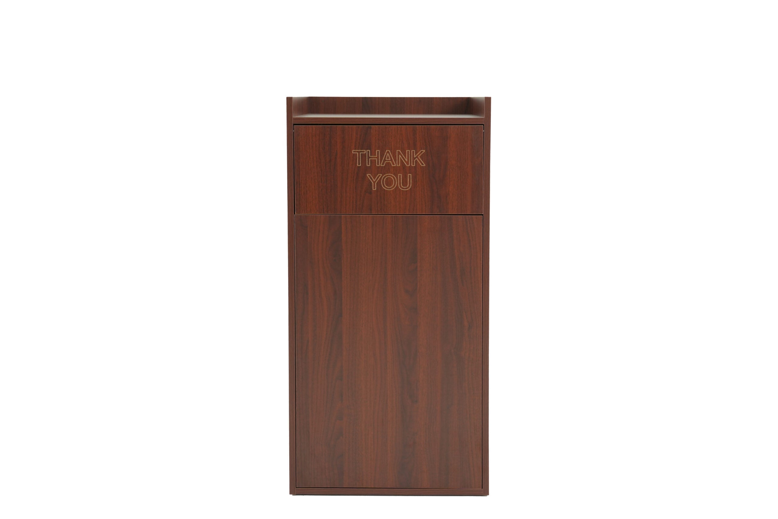 40-Gallon Wood Receptacle Enclosure with Drop Hole