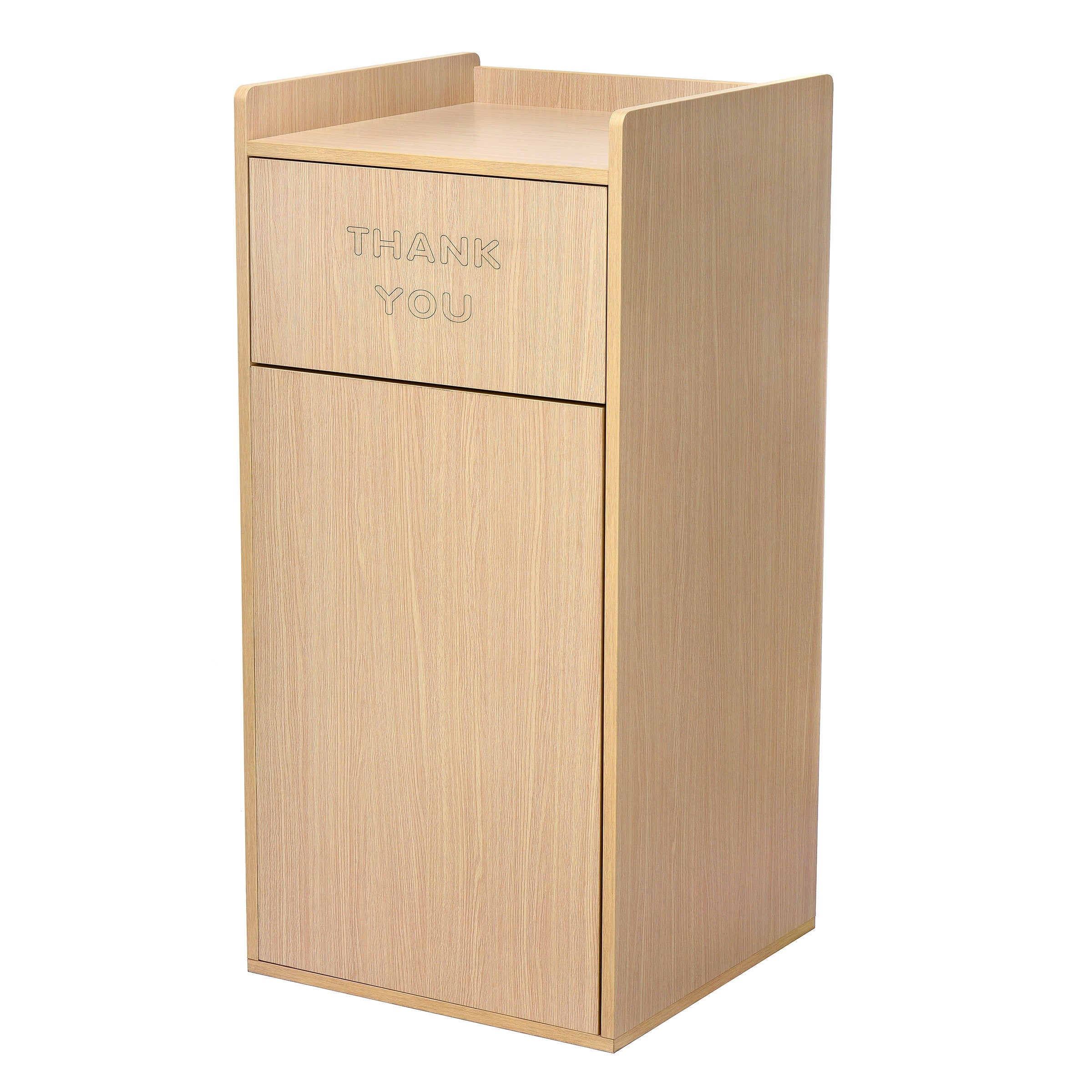 40-Gallon Wood Receptacle Enclosure with Drop Hole