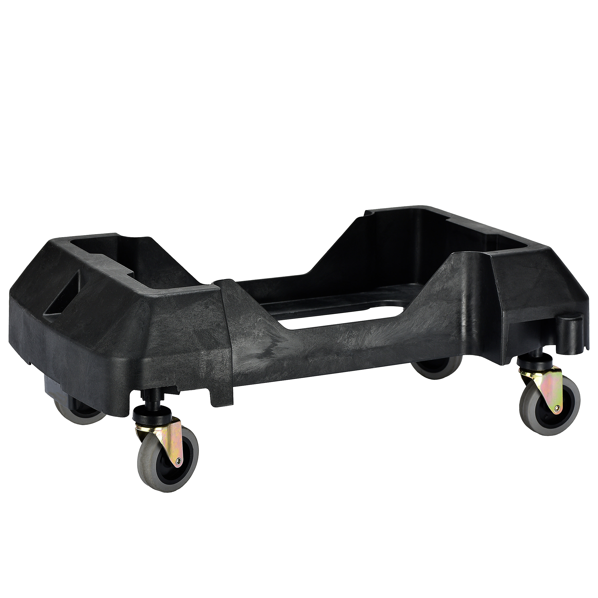 Rectangular Trash Can Dolly, Black Main image