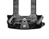 Alpine Industries Heavy-Duty Interlocking Rectangular 23 Gallon Trash Can Dolly with Swivel Wheels, Black