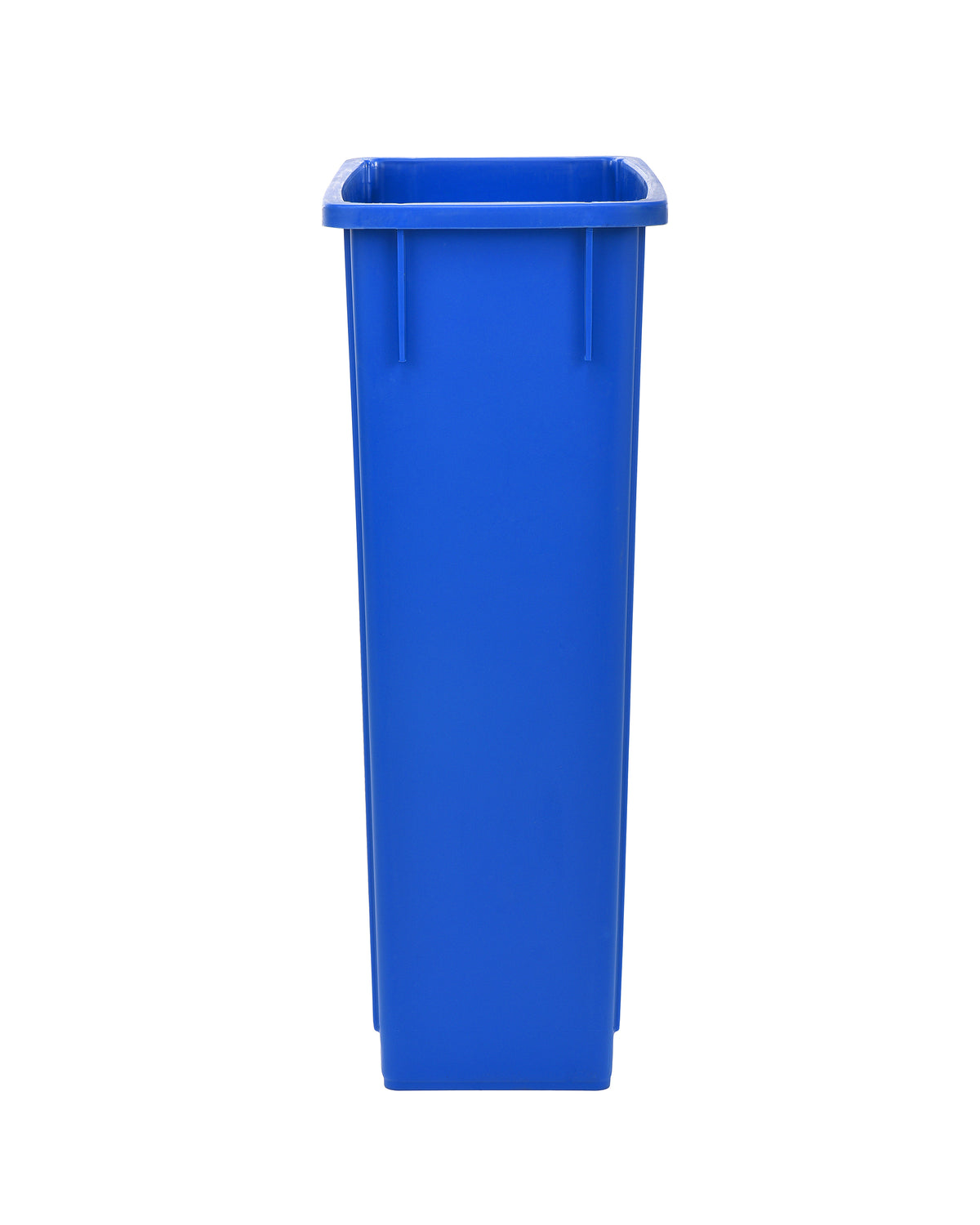 Blue Trash Can Recycle Bin and Drop Slot Lid