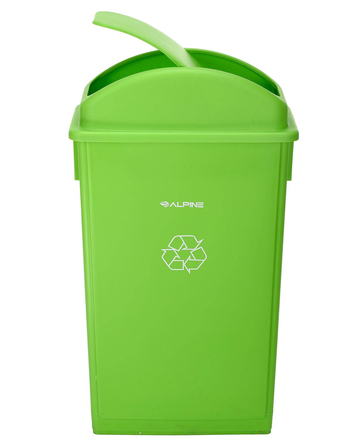 23 Gallon Slim Trash Can with Dome Lids, Lime Green, 3 Pack