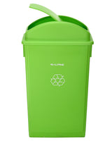 23 Gallon Slim Trash Can with Dome Lids, Lime Green, 3 Pack