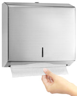 C-Fold/Multifold Paper Towel Dispenser, Stainless Steel Brushed