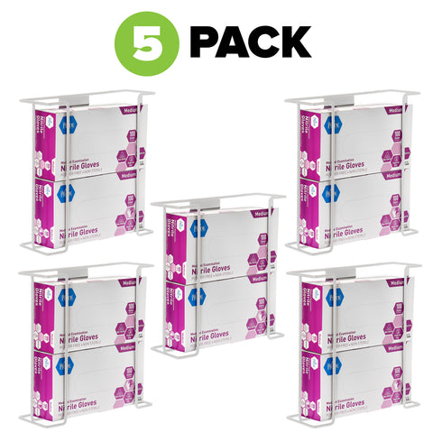 Double Box Wire Wall Mount Glove Dispenser
