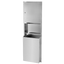 Recessed Stainless Steel Paper Towel Dispenser and Waste Receptacle