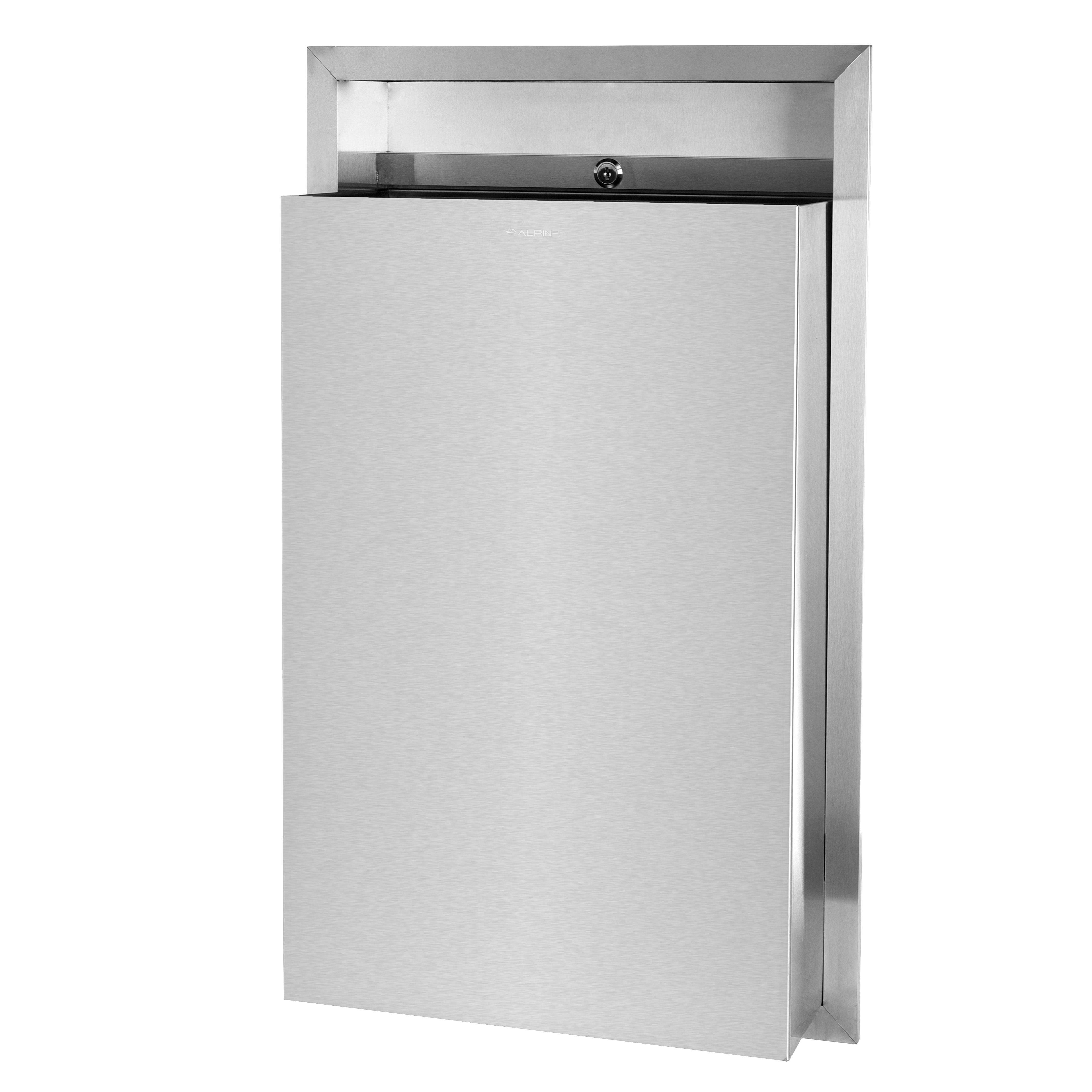 Stainless Steel Recessed Waste Receptacle Main image