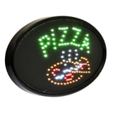 Alpine Industries LED Pizza Sign, Oval, 23 x 14