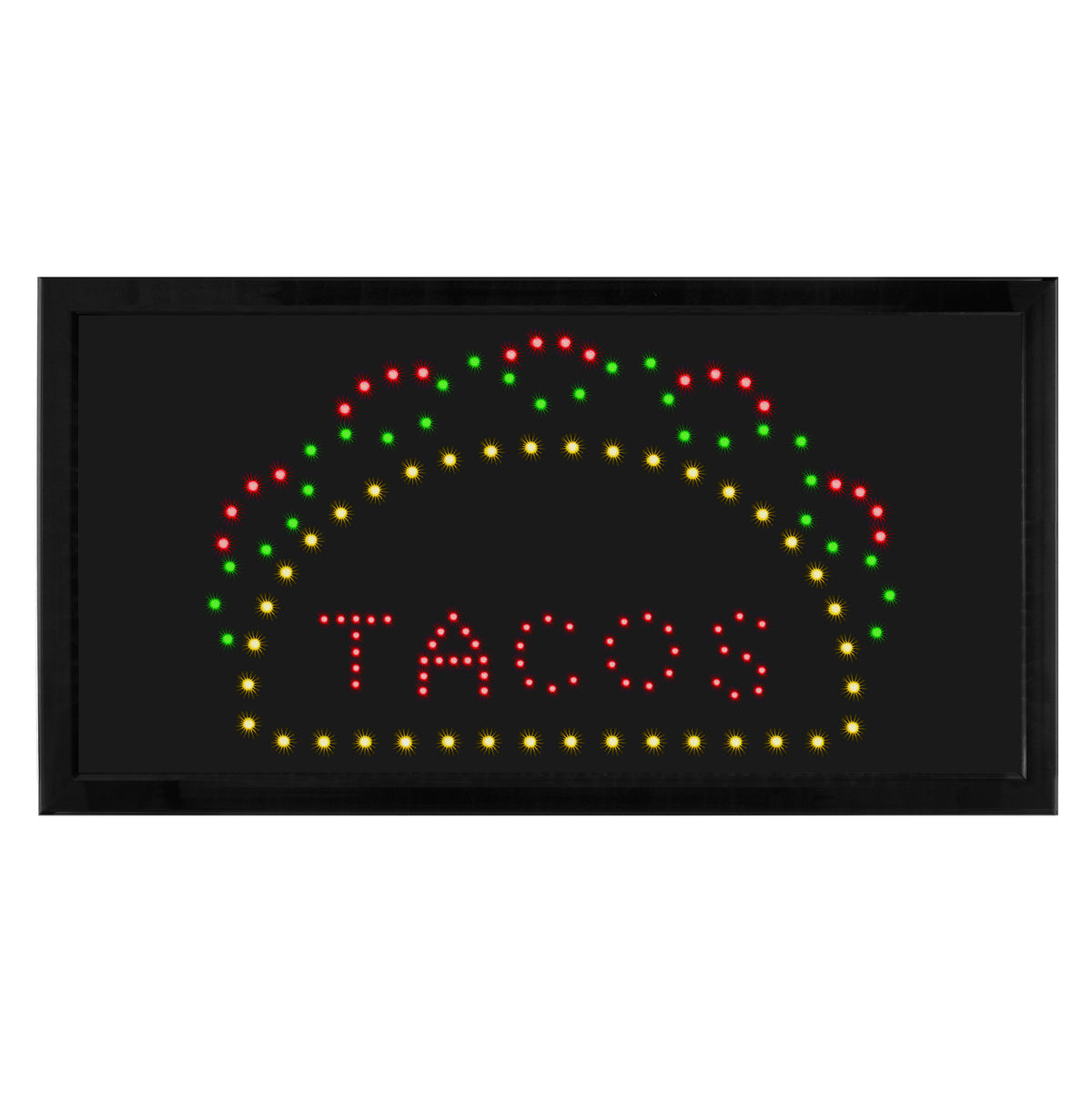 Alpine 19" x 10" LED Rectangular TACO Sign with Two Display Modes