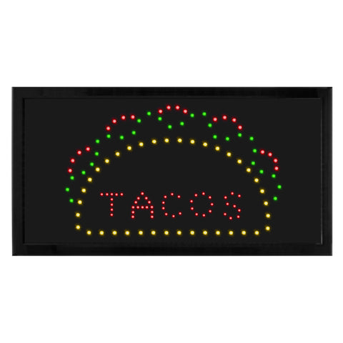 Alpine 19" x 10" LED Rectangular TACO Sign with Two Display Modes
