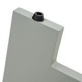 Alpine Industries Wooden Wet Floor Sign, Bilingual A-Frame Safety Sign, Gray
