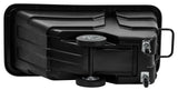 Alpine Industries 1/2 Cubic Yard Tilt Truck, 450 lb Capacity, Heavy-Duty Poly Utility Cart with Wheels, Black, 450 lb Ca