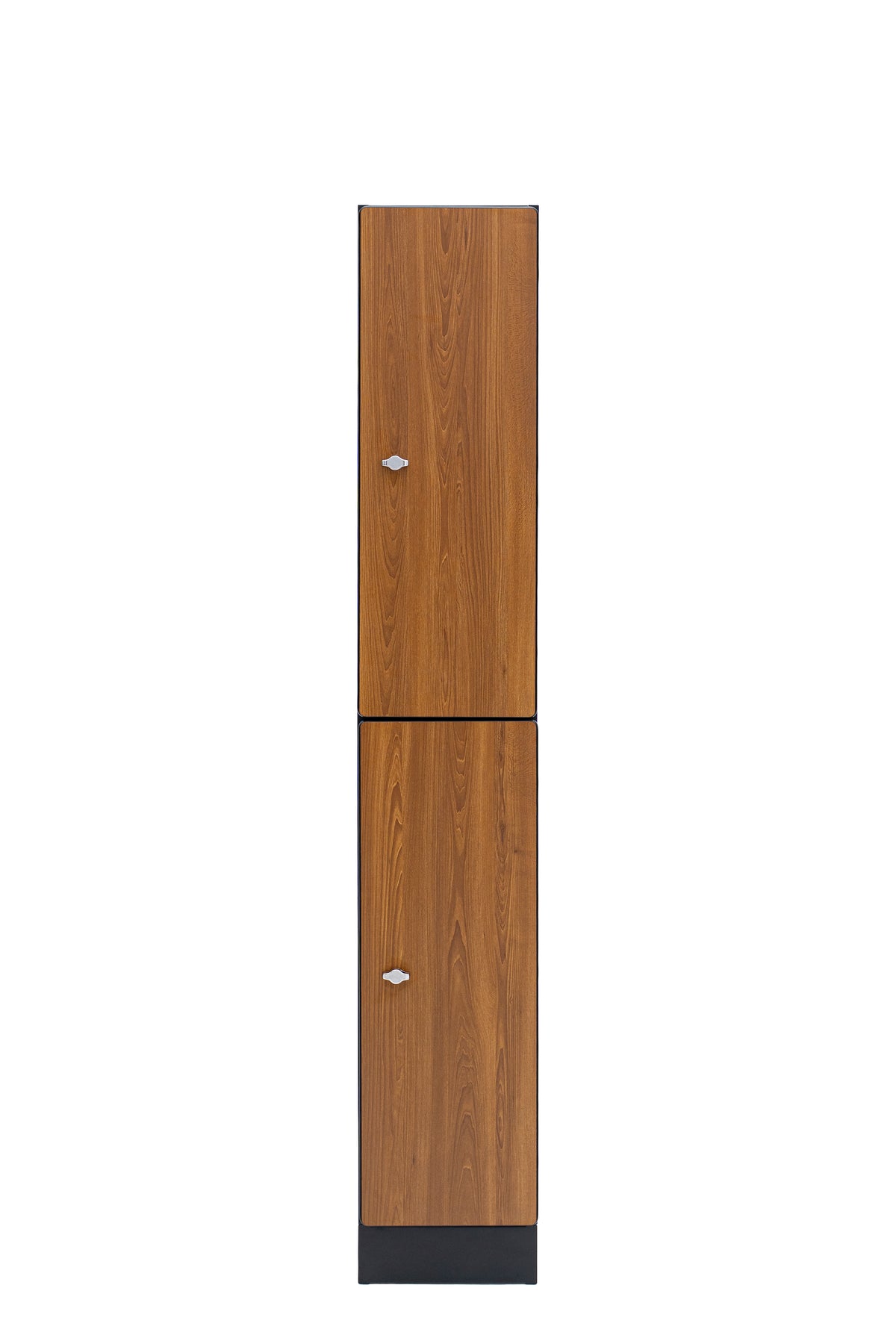 Alpine Industries Single Column, 2 Compartment, Tier Locker, Oak