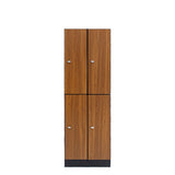 Alpine Industries Double Column, 2 Compartment, Tier Locker, Oak