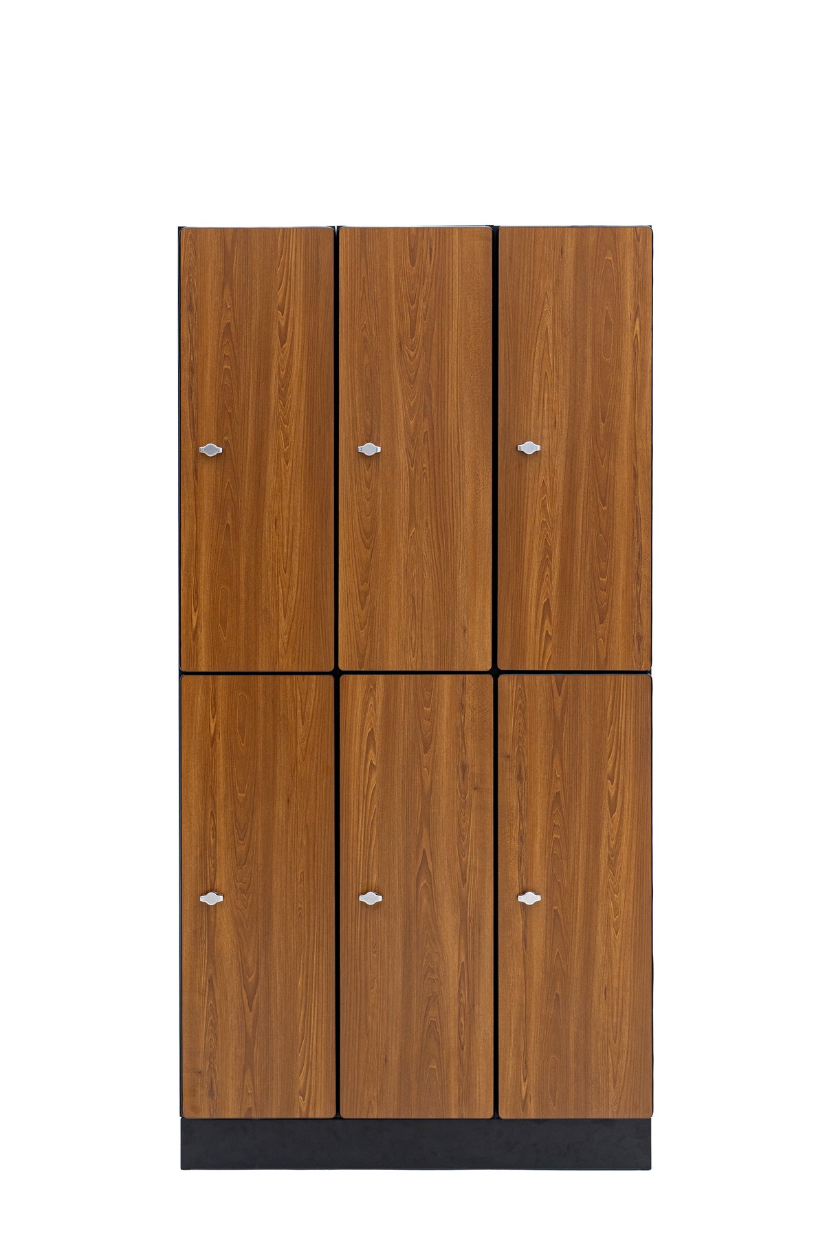 Alpine Industries Triple Column, 2 Compartment, Tier Locker, Oak