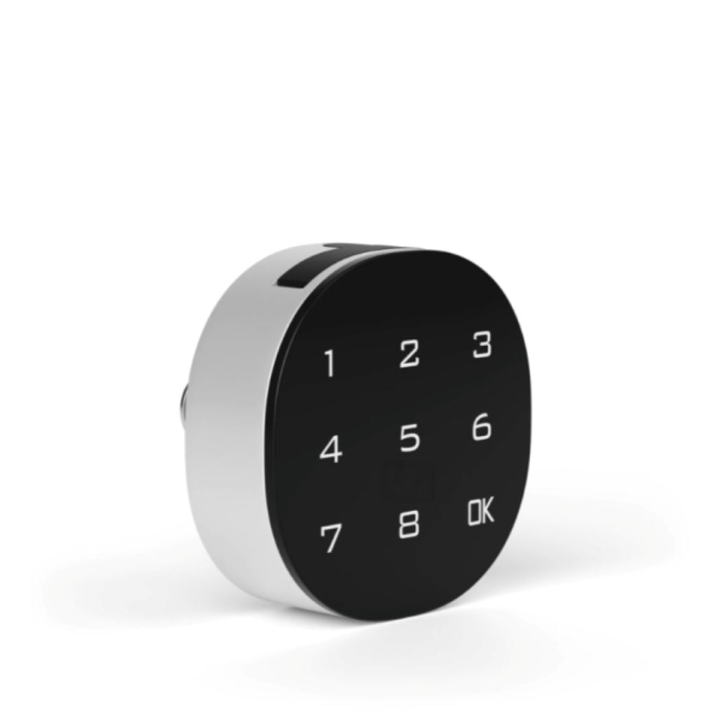 Alpine Industries Steel Electronic Keypad Locker Lock, Black/Silver