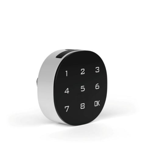 Alpine Industries Steel Electronic Keypad Locker Lock, Black/Silver