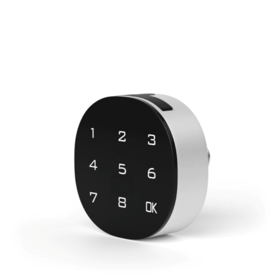 Alpine Industries Steel Electronic Keypad Locker Lock, Black/Silver
