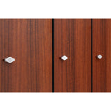 Alpine Industries Single Column, 2 Compartment, Tier Locker, Walnut