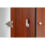 Alpine Industries Single Column, 2 Compartment, Tier Locker, Walnut