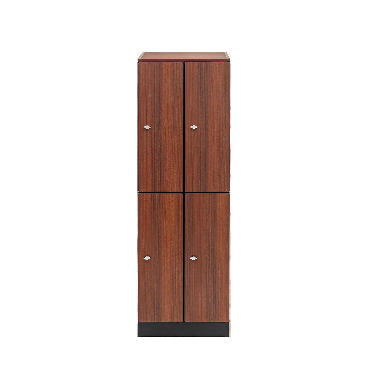 Alpine Industries Double Column, 2 Compartment, Tier Locker, Walnut
