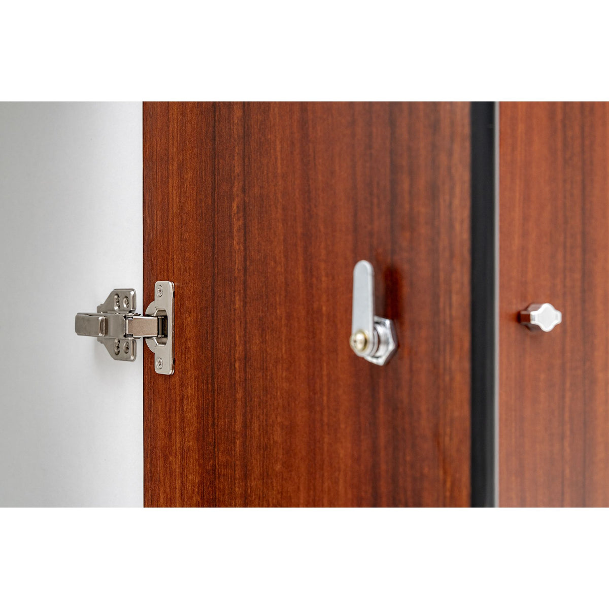 Alpine Industries Double Column, 2 Compartment, Tier Locker, Walnut