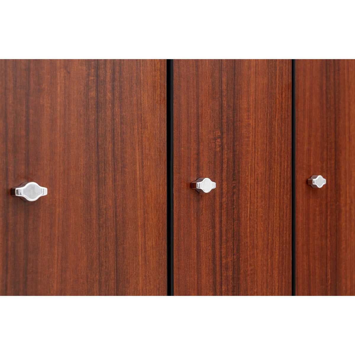 Alpine Industries Double Column, 2 Compartment, Tier Locker, Walnut