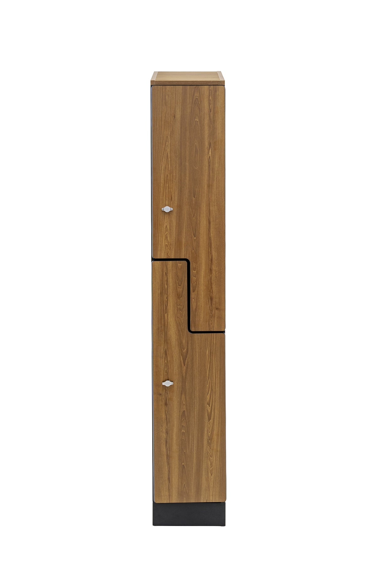 Alpine Industries Single Column, 2 Compartment, Z Style Locker, Oak