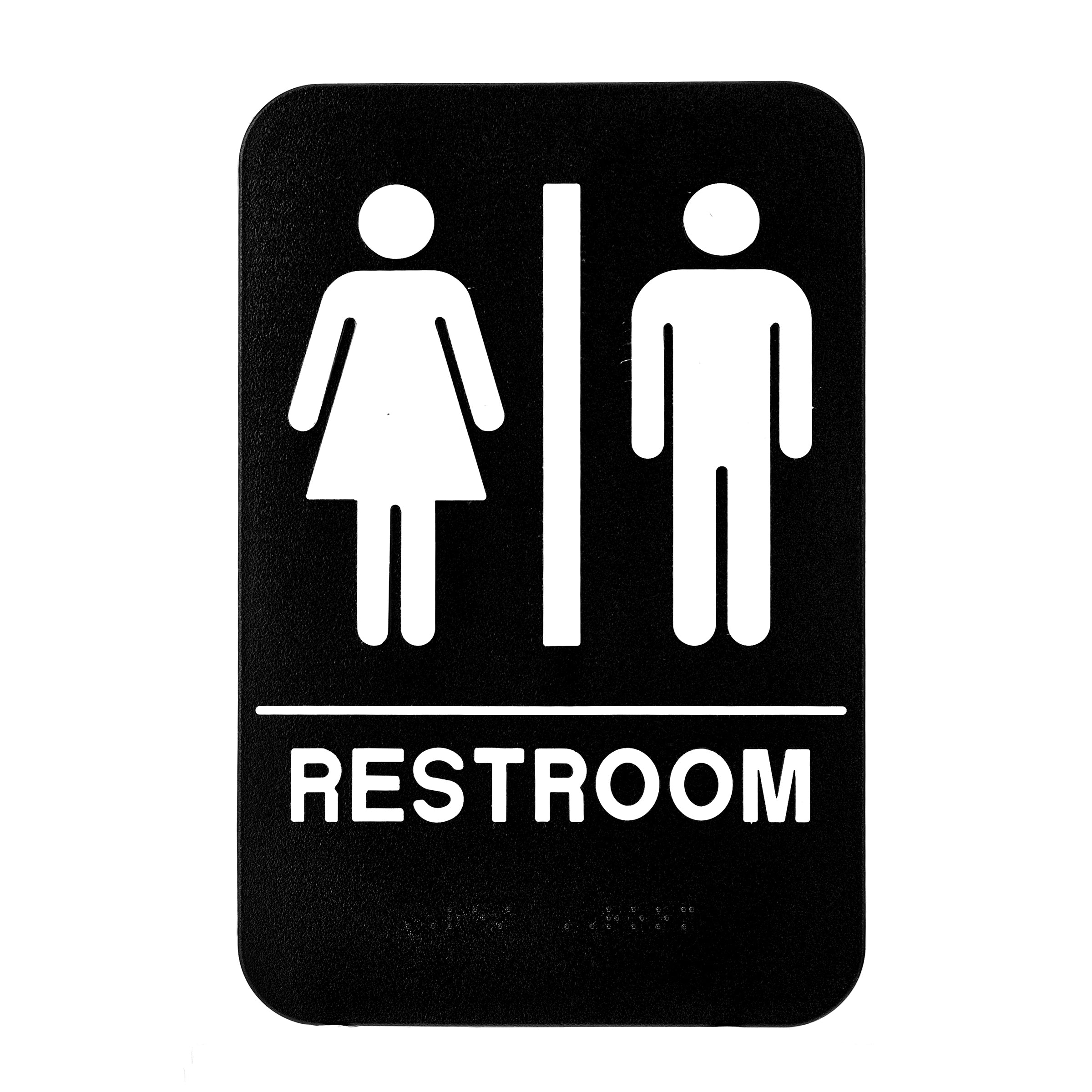 Alpine Industries Unisex Restroom Sign, 6×9?
