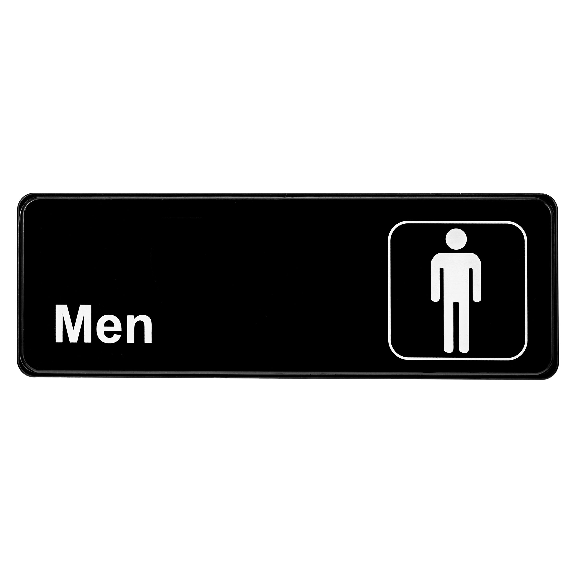 ALPINE INDUSTRIES MEN?S RESTROOM SIGN, 3?X9? Main image