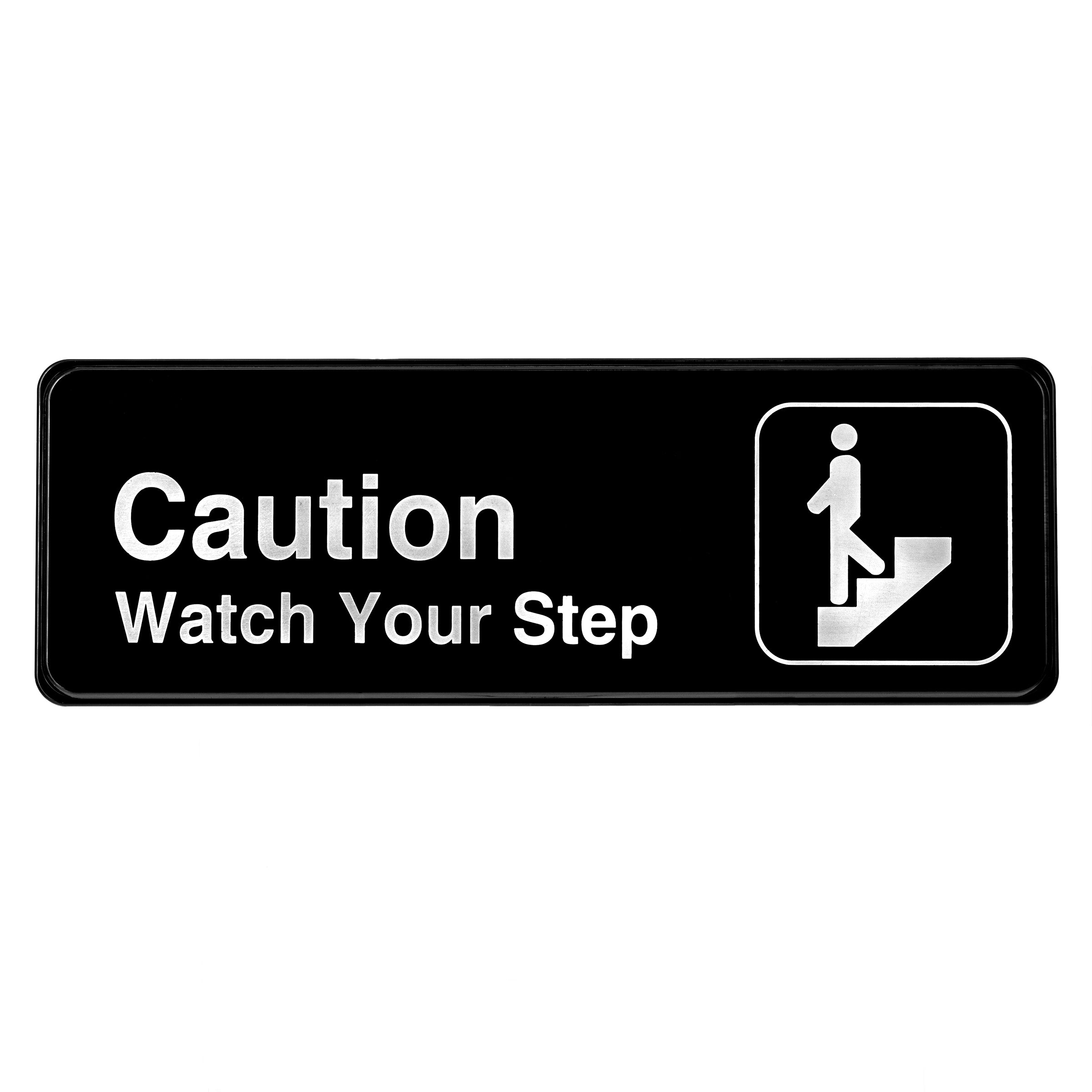 ALPINE INDUSTRIES CAUTION ? WATCH YOUR STEP SIGN, 3?X9? Main image