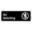 ALPINE INDUSTRIES NO SOLICITING SIGN, 3?X9?