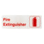 ALPINE INDUSTRIES FIRE EXTINGUISHER SIGN, 3?X9?