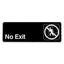 ALPINE INDUSTRIES NO EXIT SIGN, 3?X9?