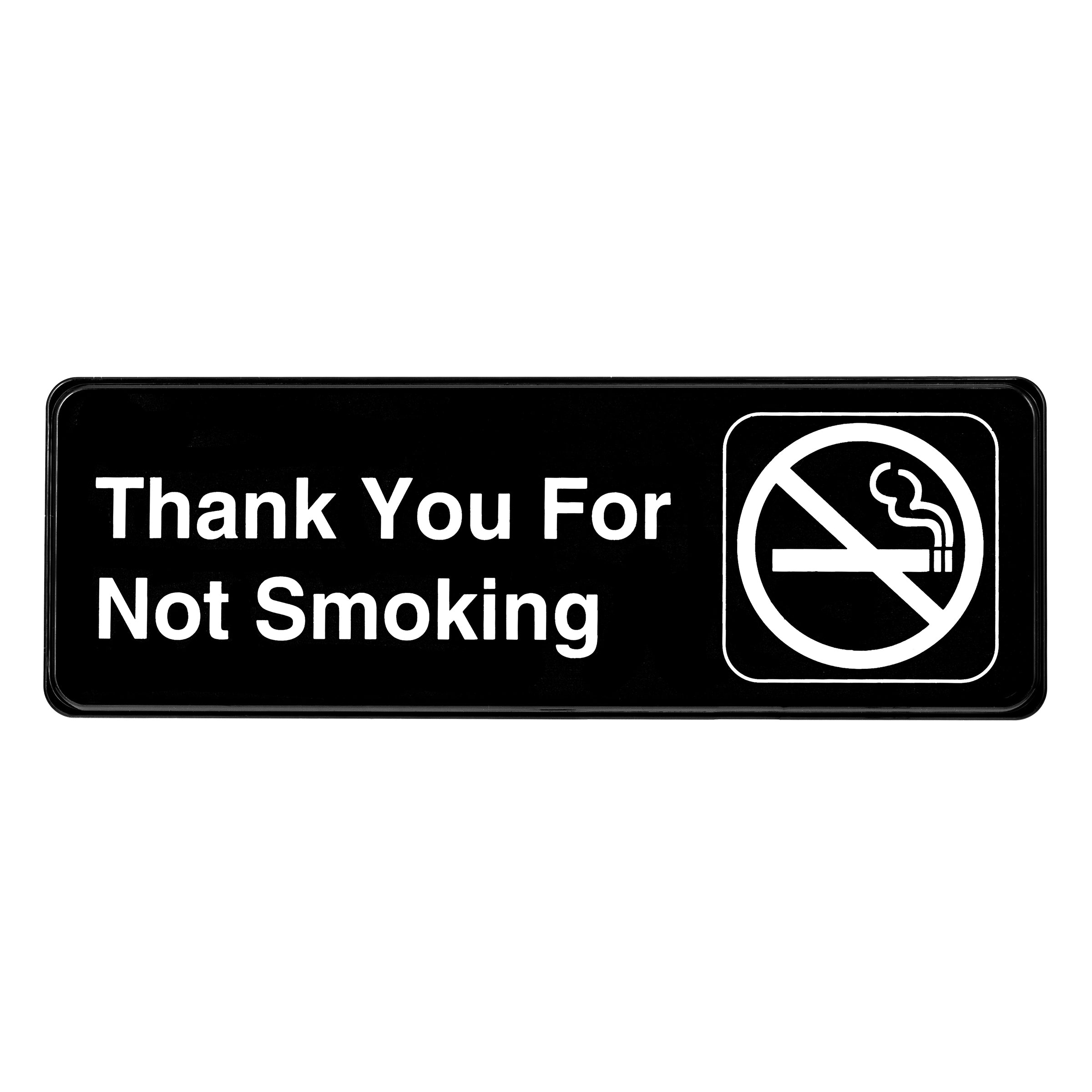 ALPINE INDUSTRIES THANK YOU FOR NOT SMOKING SIGN, 3" x 9"