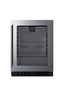 18" deep 24" wide undercounter ADA height beverage center