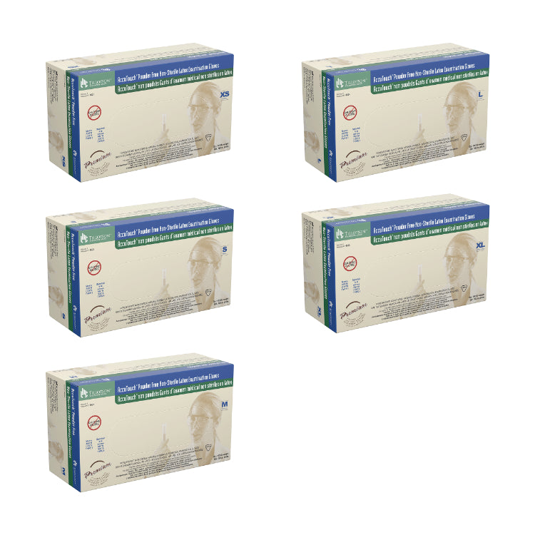 Dynarex AccuTouch Latex Exam Gloves, Powder-Free - photo 2