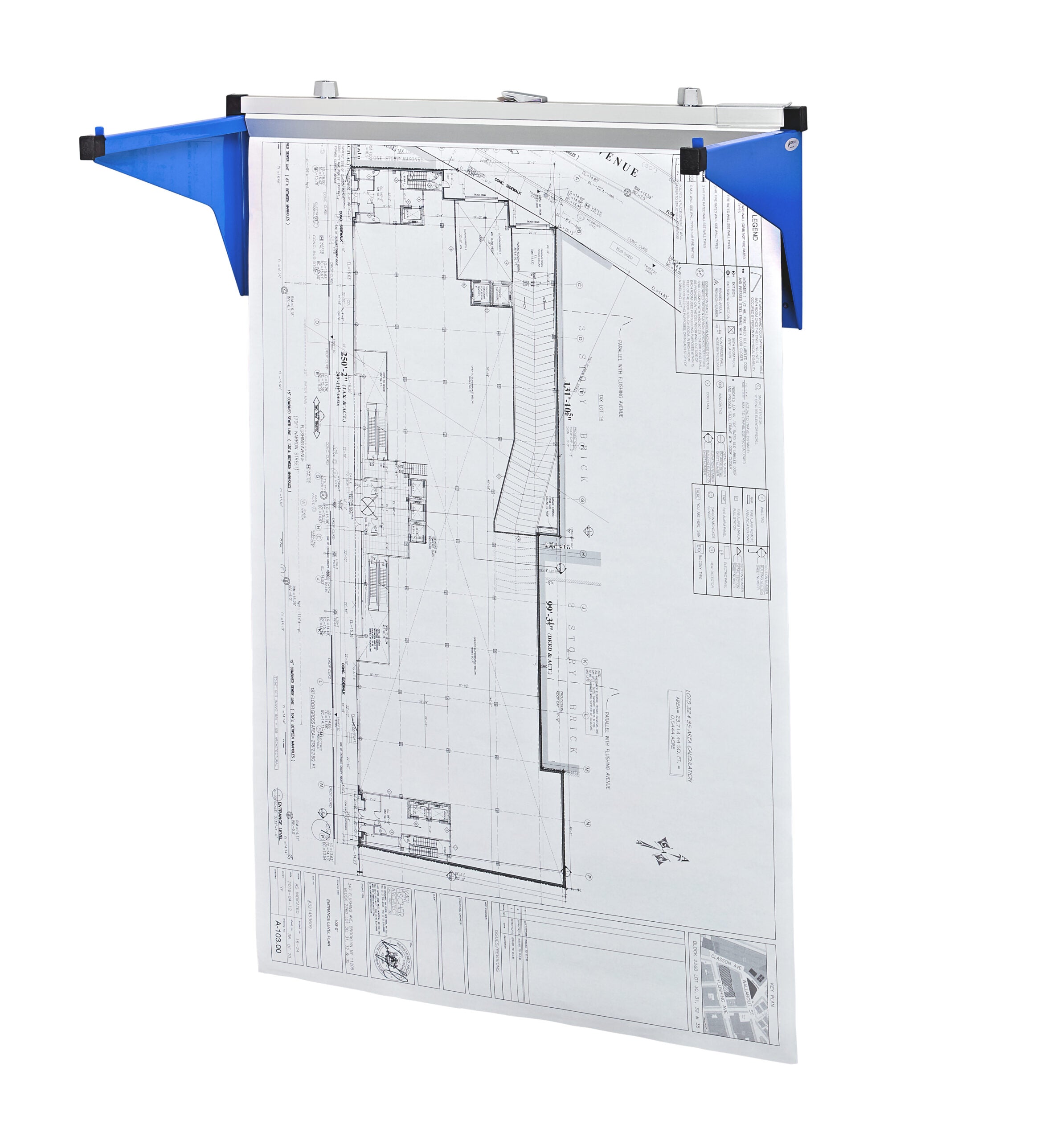 Drop/Lift Wall Rack for Blueprints