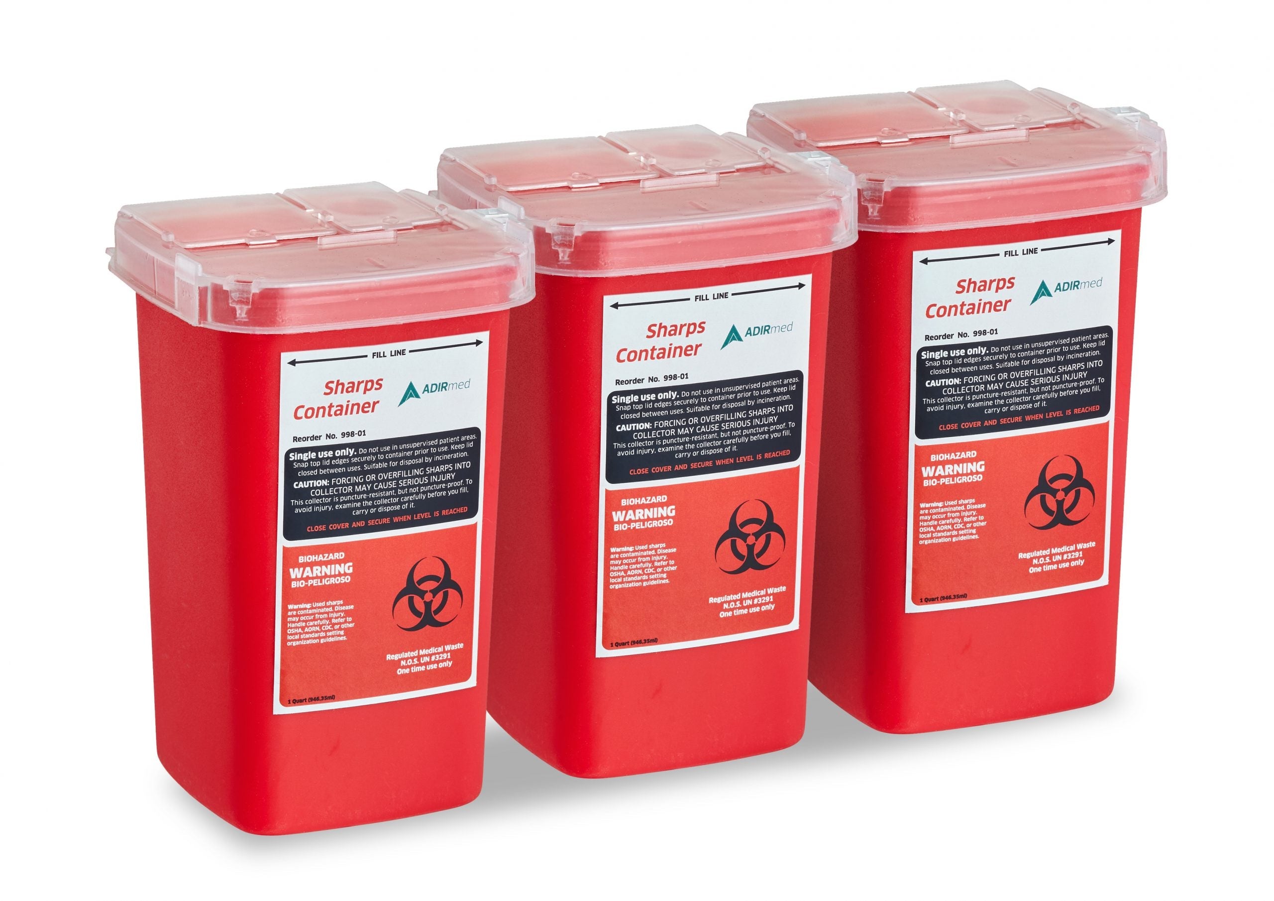 1-Quart Needle Disposal Sharps Container