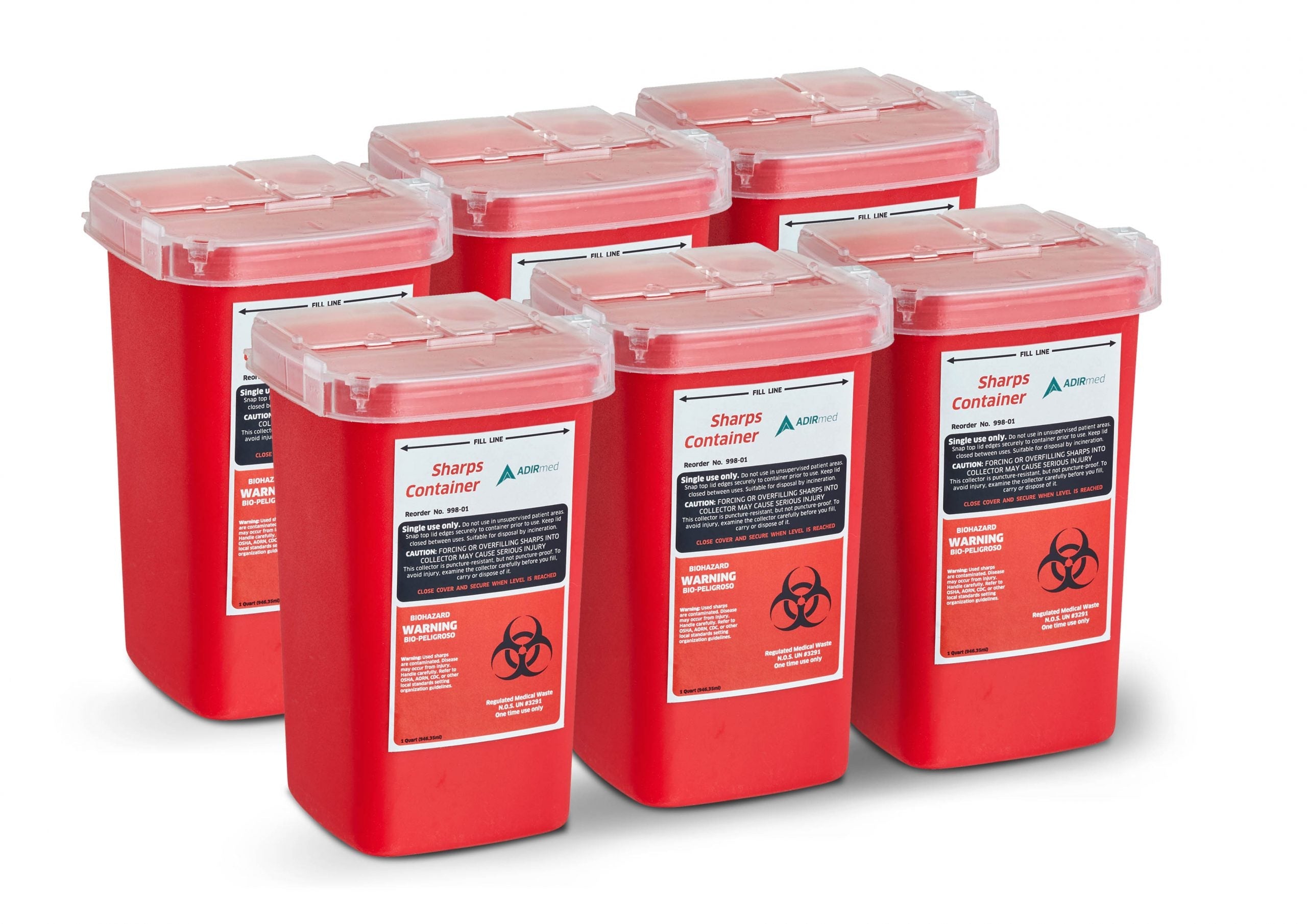 1-Quart Needle Disposal Sharps Container