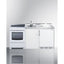 81" wide kitchenette with refrigerator-freezer, dishwasher, sink, and smooth-top range