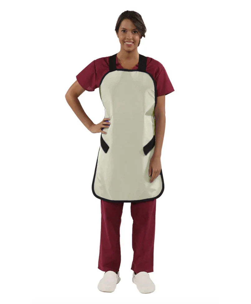 QUICK DROP APRON - .5 mm Lead Free with Collar 25X40 Antimicrobial Navy - Extra Large Main image