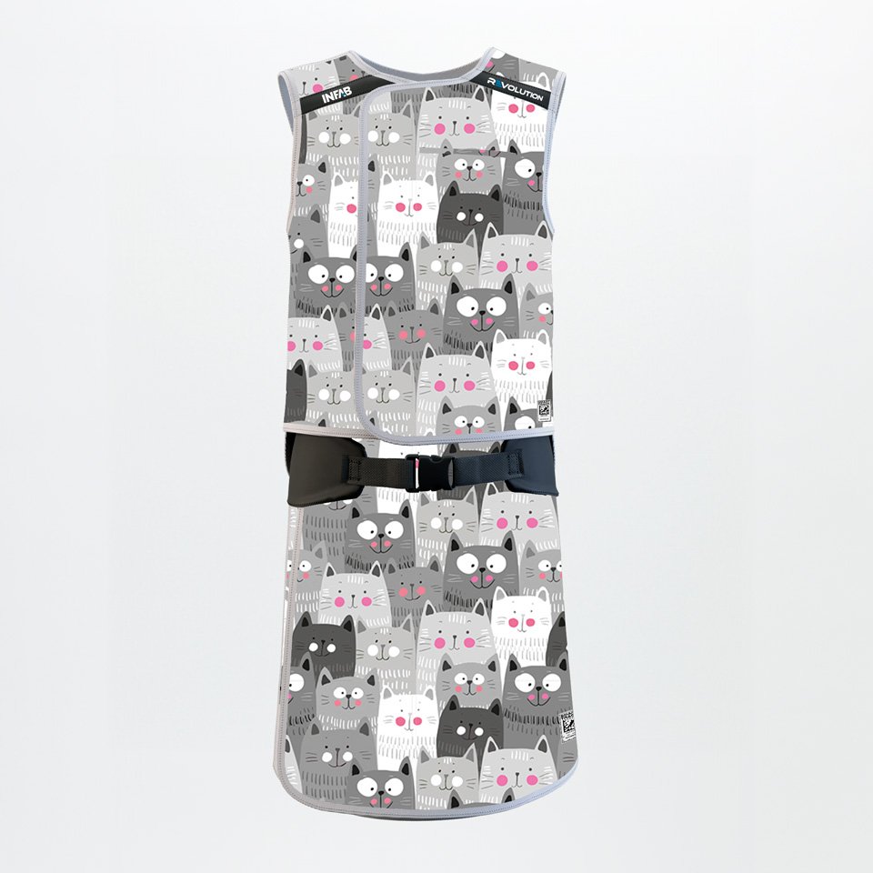 QUICK DROP APRON - .25 mm   Lead Free  24X38 Grey -Medium