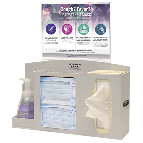 Bowman Dispensers Cover Your Cough Compliance Kit (Model BD212-0012)