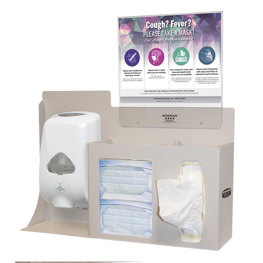 Bowman Dispensers Cover Your Cough Compliance Kit (Model BD214-0012)