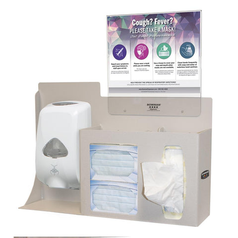 Bowman Dispensers Cover Your Cough Compliance Kit (Model BD214-0012)